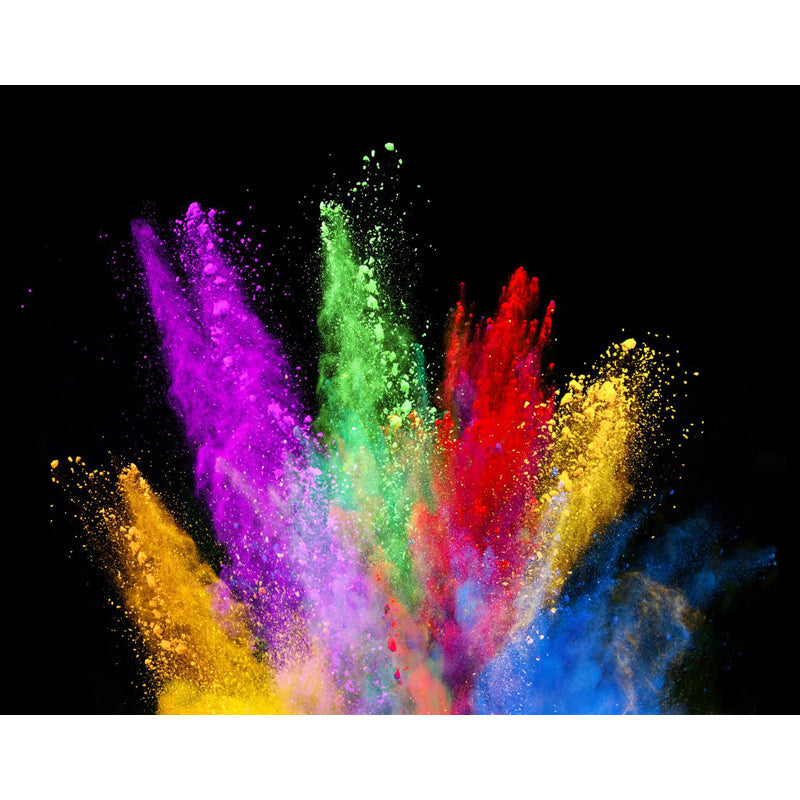 Colorful Powder Explosion Mural Wallpaper Stain Resistant Modern Living Room Wall Art Clearhalo 'Wall Decor' 'Wall Mural' 1806906
