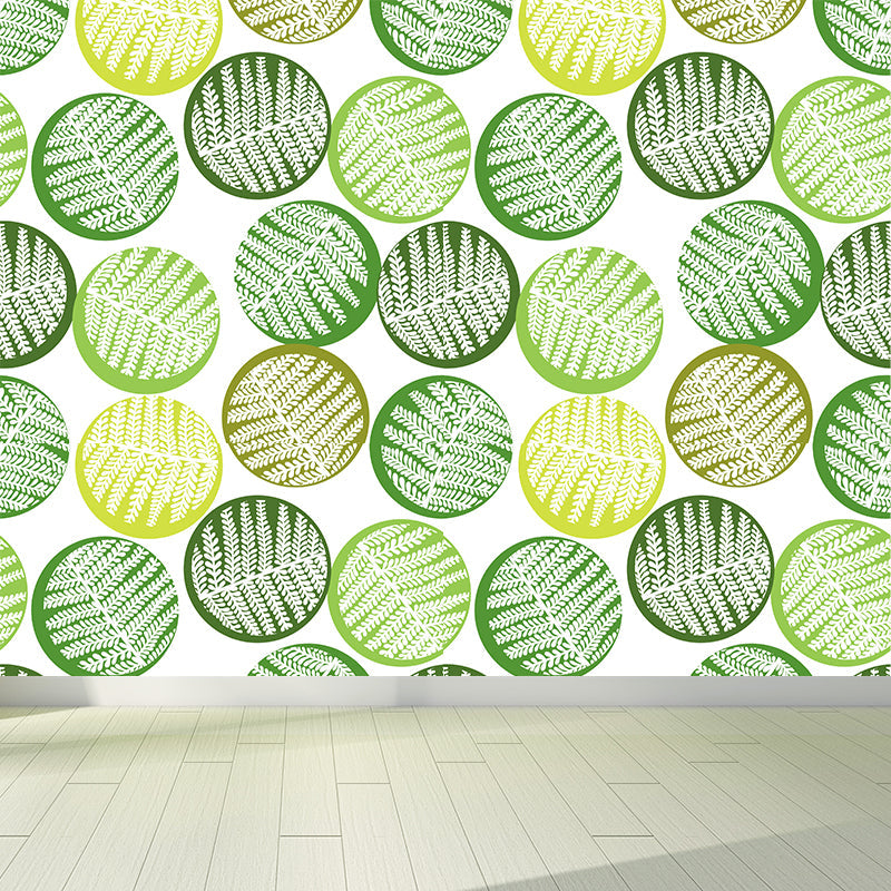 Botanical Leaf Printed Wallpaper Mural Contemporary Non-Woven Wall Art in Dark Color Clearhalo 'Wall Decor' 'Wall Mural' 1807434