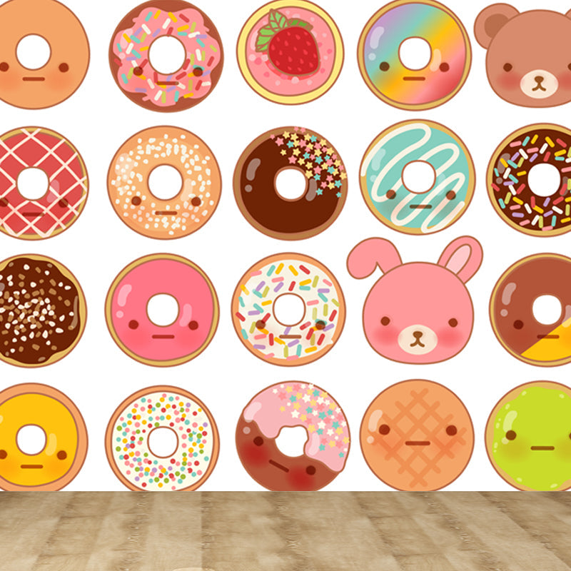 Stain-Proof Cartoon Foods Print Mural Non-Woven Children's Art Wall Decor for Kids Room Clearhalo 'Wall Decor' 'Wall Mural' 1807769
