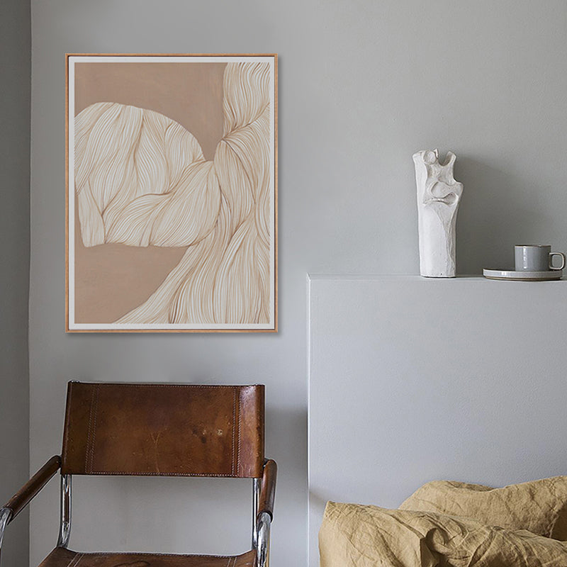 Illustration Devise Pattern Wall Print Dining Room Abstract Canvas in Light Color Clearhalo 'Arts' 'Canvas Art' 1808801
