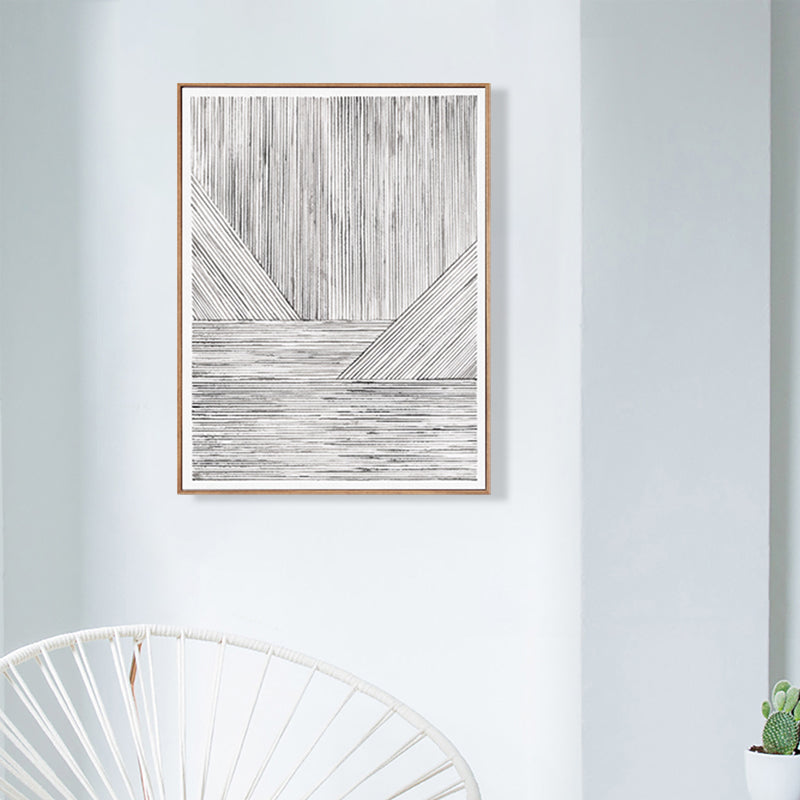 Illustration Devise Pattern Wall Print Dining Room Abstract Canvas in Light Color Clearhalo 'Arts' 'Canvas Art' 1808807