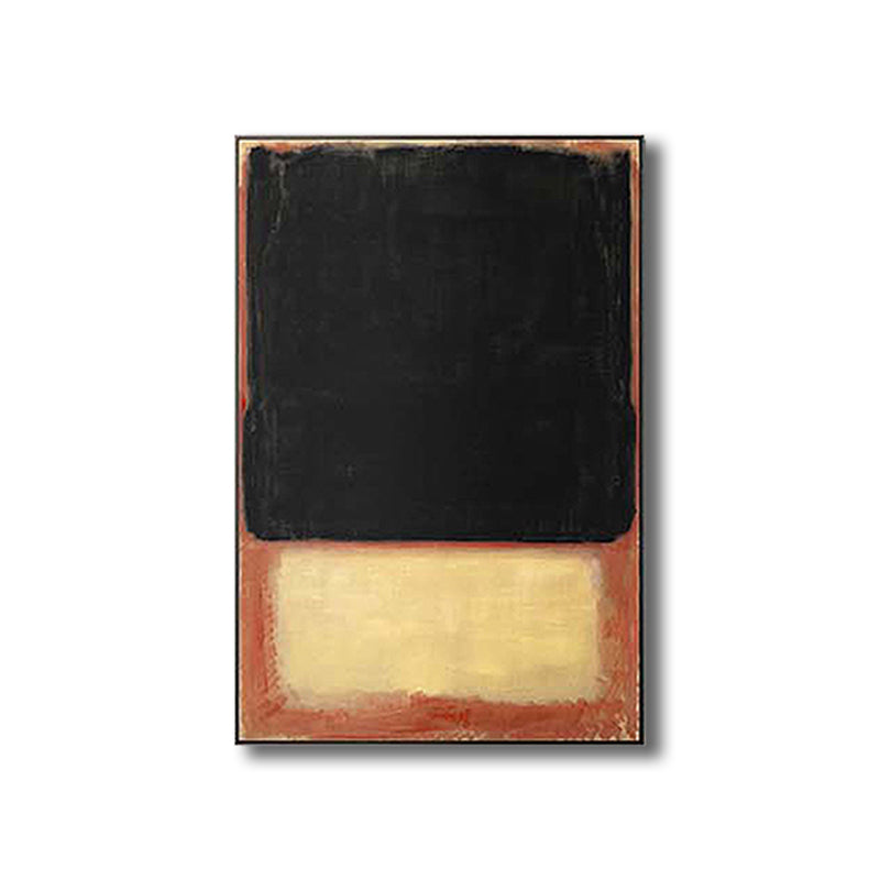 Light Color Hand Printed Canvas Textured Abstract Expressionism House Interior Painting - Clearhalo - 'Arts' - 'Canvas Art' - 1808824
