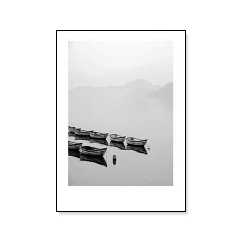 Grey Tropical Canvas Wall Art Photographic Scenery Print Wall Decor for Dining Room Clearhalo 'Art Gallery' 'Canvas Art' 'Coastal Art Gallery' 'Tropical' Arts' 1808862