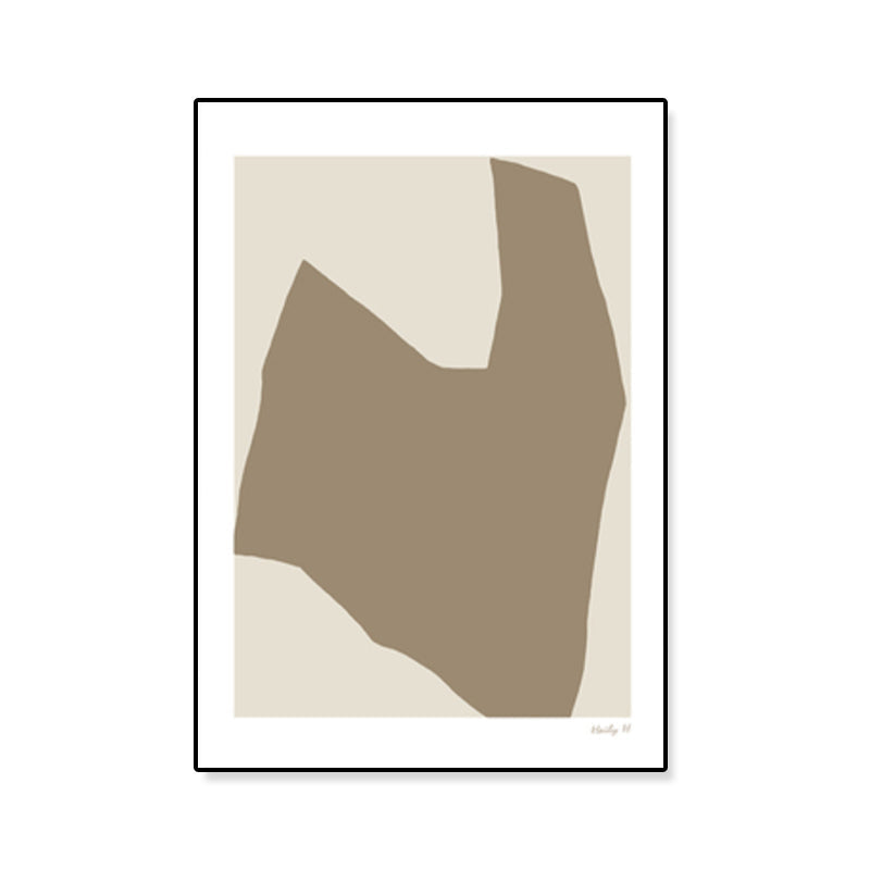 Devise Pattern Canvas Art Abstract Expressionism Textured Wall Decor in Soft Color