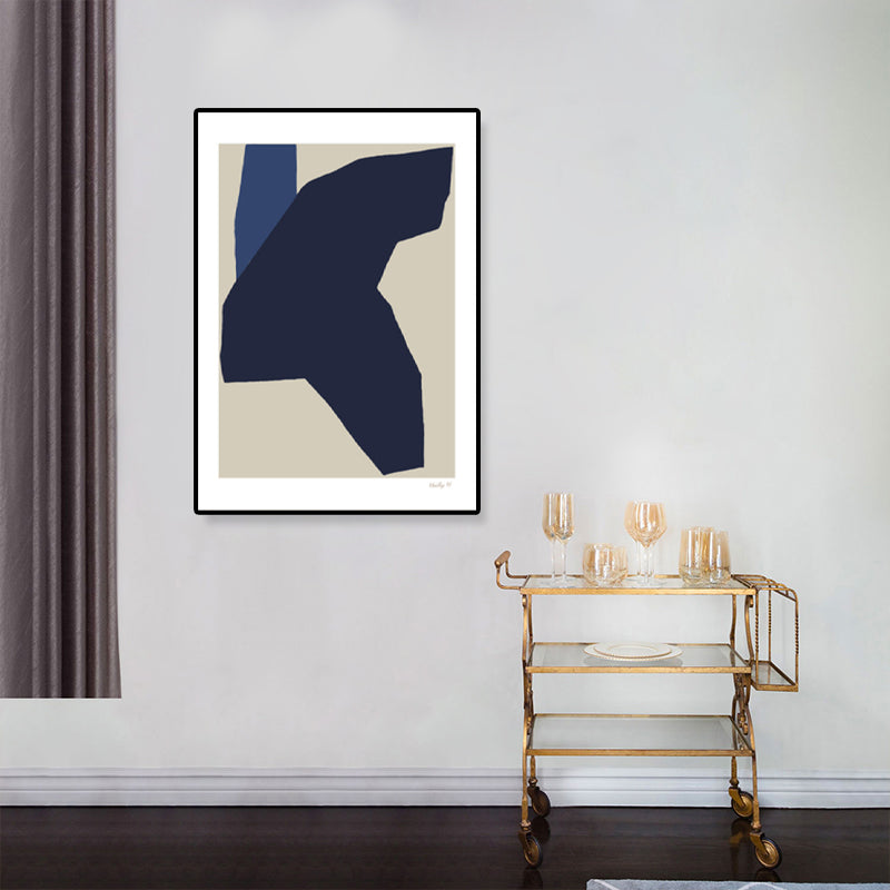 Devise Pattern Canvas Art Abstract Expressionism Textured Wall Decor in Soft Color