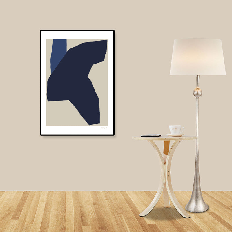 Devise Pattern Canvas Art Abstract Expressionism Textured Wall Decor in Soft Color
