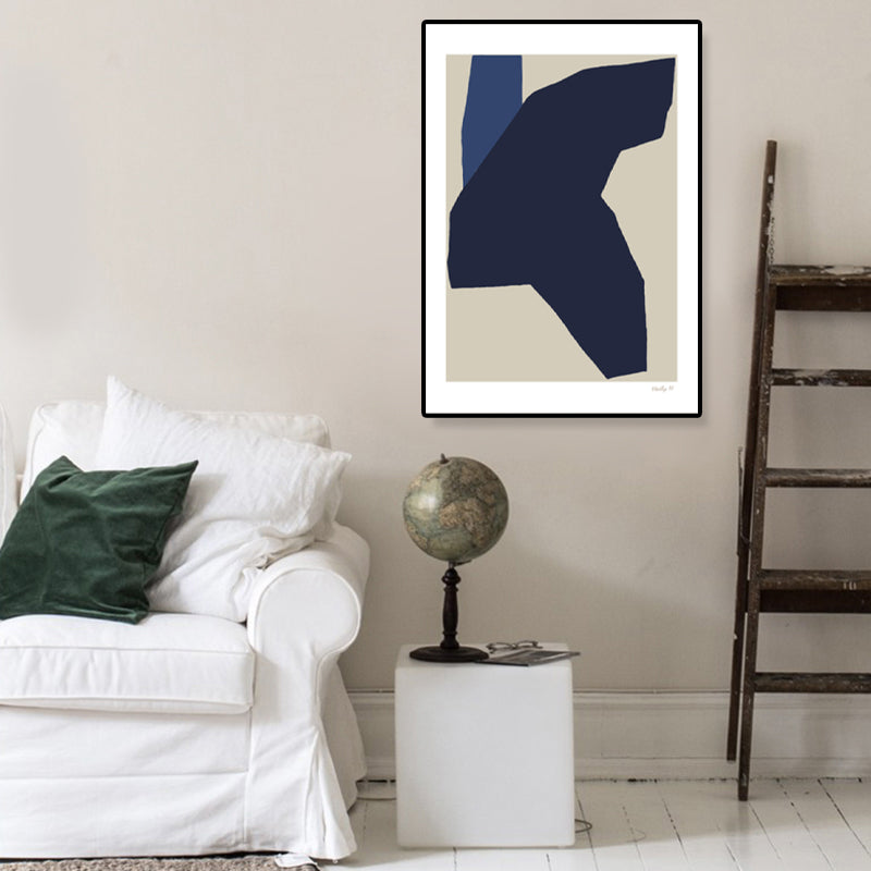 Devise Pattern Canvas Art Abstract Expressionism Textured Wall Decor in Soft Color