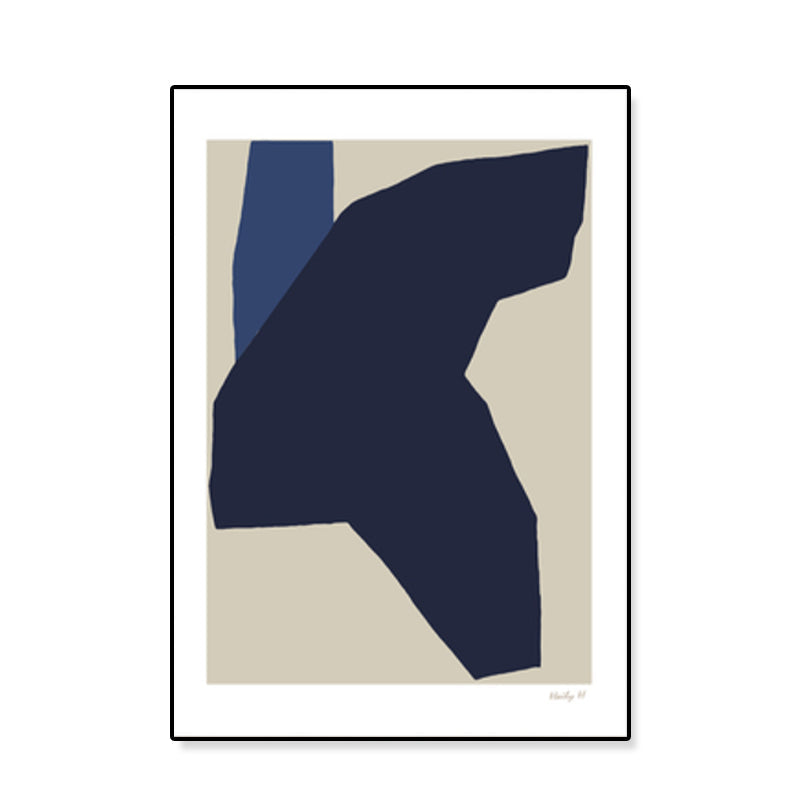 Devise Pattern Canvas Art Abstract Expressionism Textured Wall Decor in Soft Color