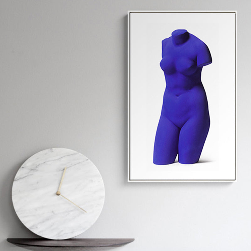 Photo Printed Nude Sculpture Canvas Dark Color Modern Wall Art for House Interior