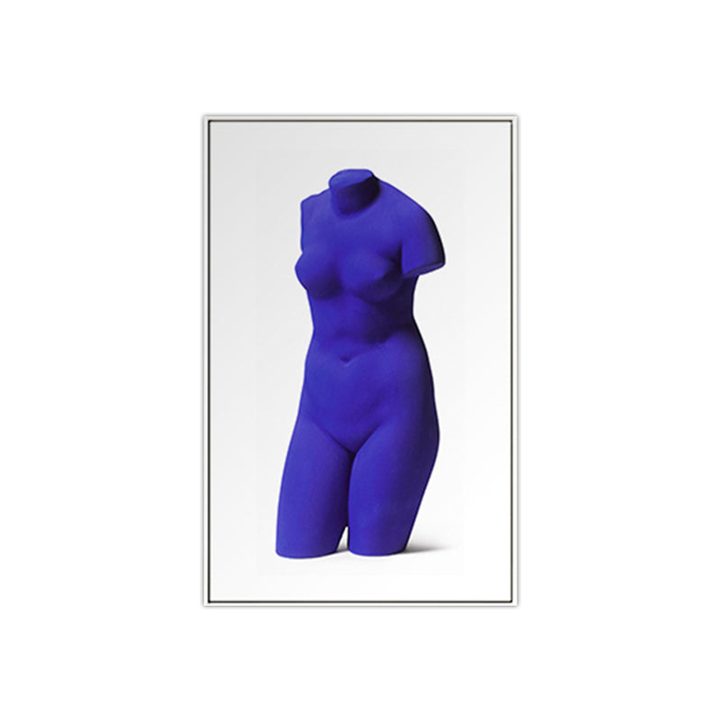 Photo Printed Nude Sculpture Canvas Dark Color Modern Wall Art for House Interior