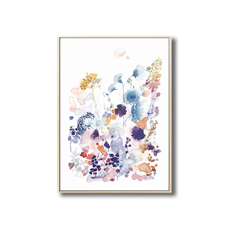 Rustic Flower Blossom Canvas Print Soft Color Living Room Wall Art Decor, Textured Clearhalo 'Art Gallery' 'Canvas Art' 'Country Art Gallery' 'French Country' 'Rustic' Arts' 1809917