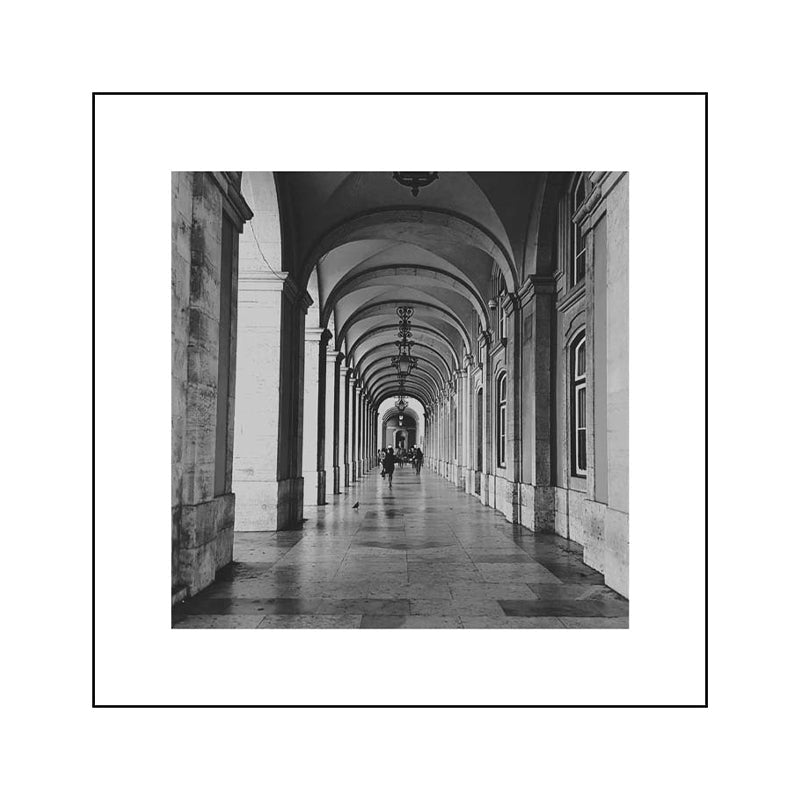 Photograph Architecture Wall Art Print in Dark Color Canvas Wall Decor, Textured Clearhalo 'Art Gallery' 'Canvas Art' 'Contemporary Art Gallery' 'Modern' Arts' 1810238