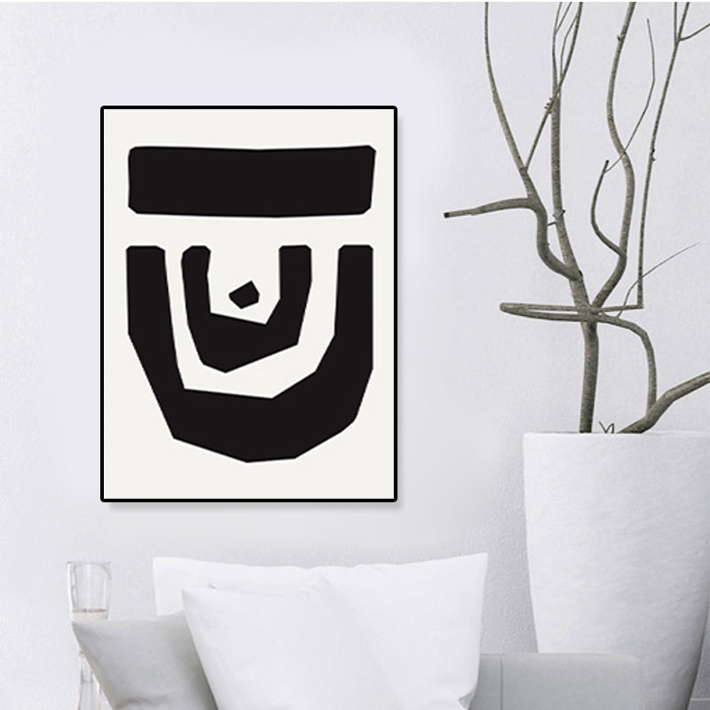 Illustration Pattern Wall Art Decor Dining Room Abstract Print Canvas in Dark Color Clearhalo 'Arts' 'Canvas Art' 1810333