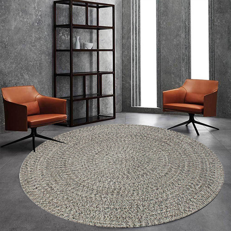 Countryside Plain Rug Polypropylene Rug Non-Slip Backing Washable Pet Friendly Carpet for Home Grey Clearhalo 'Area Rug' 'Rug' 1810601