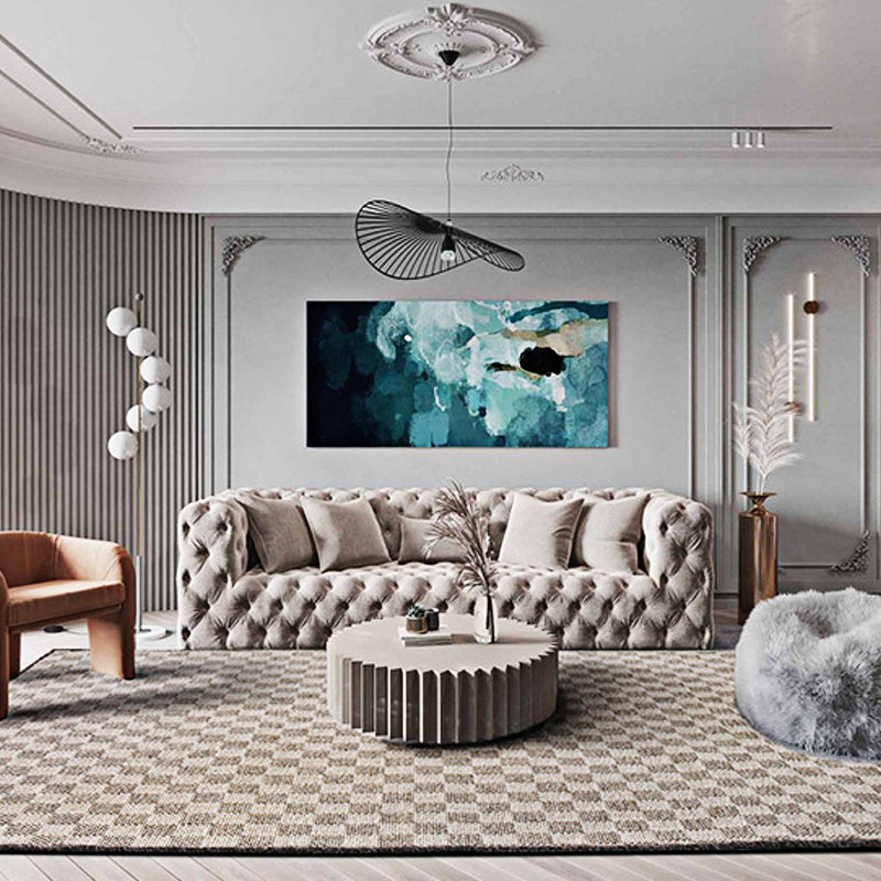 Countryside Checked Pattern Rug Brown and Black Sisal Rug Non-Slip Backing Washable Pet Friendly Carpet for Home Clearhalo 'Area Rug' 'Rug' 1810758