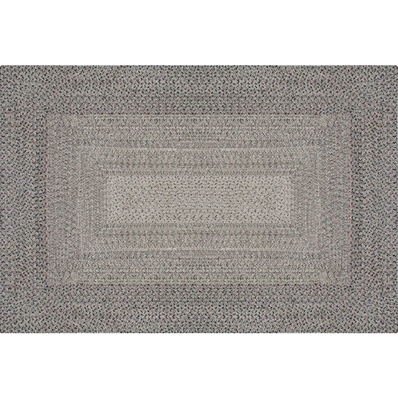 Countryside Geometric Pattern Rug Grey and Black Polypropylene Rug Non-Slip Backing Washable Pet Friendly Carpet for Home Clearhalo 'Area Rug' 'Rug' 1810778