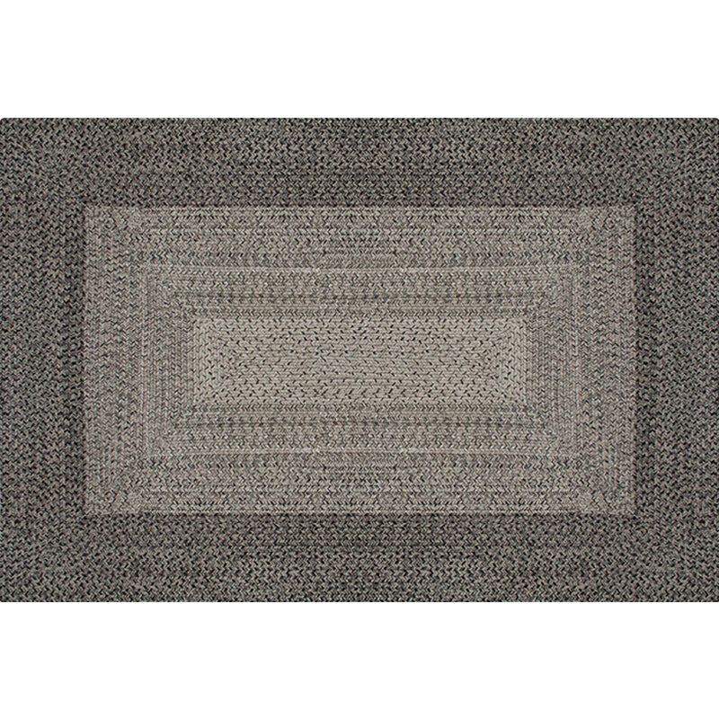 Countryside Geometric Pattern Rug Grey and Black Polypropylene Rug Non-Slip Backing Washable Pet Friendly Carpet for Home Clearhalo 'Area Rug' 'Rug' 1810785