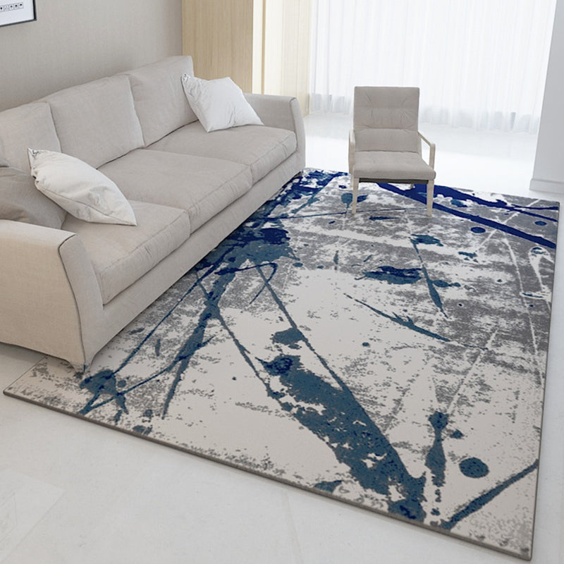 Multicolor Abstract Rug Polyester Industrial Rug Pet Friendly Washable Non-Slip Area Rug for Living Room Clearhalo 'Area Rug' 'Rug' 1811068