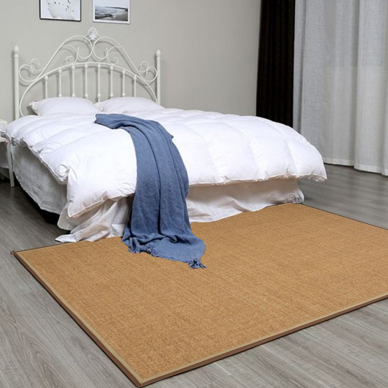 Brown Solid Color Rug Sisal Rural Rug Pet Friendly Washable Non-Slip Area Rug for Living Room Clearhalo 'Area Rug' 'Rug' 1811260