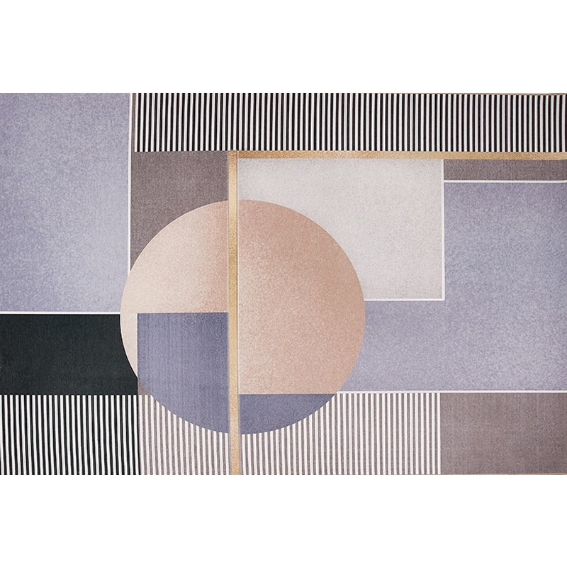 Modernist Geometric Pattern Rug Pink Polyester Rug Non-Slip Pet Friendly Washable Are Rug for Living Room Clearhalo 'Area Rug' 'Rug' 1811297
