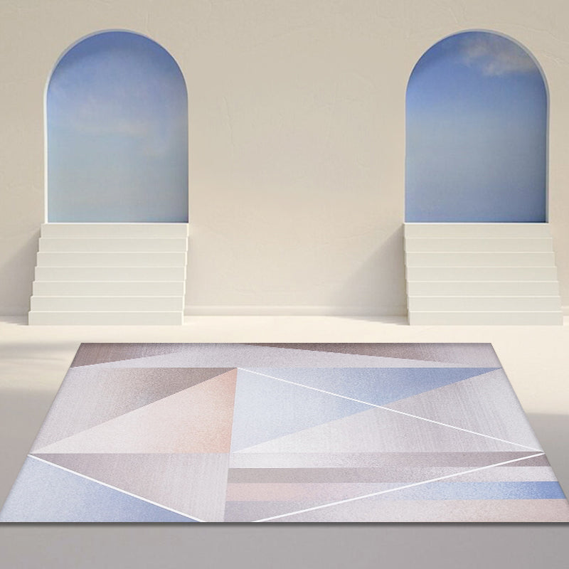 Modernist Geometric Pattern Rug Pink Polyester Rug Non-Slip Pet Friendly Washable Are Rug for Living Room Clearhalo 'Area Rug' 'Rug' 1811300