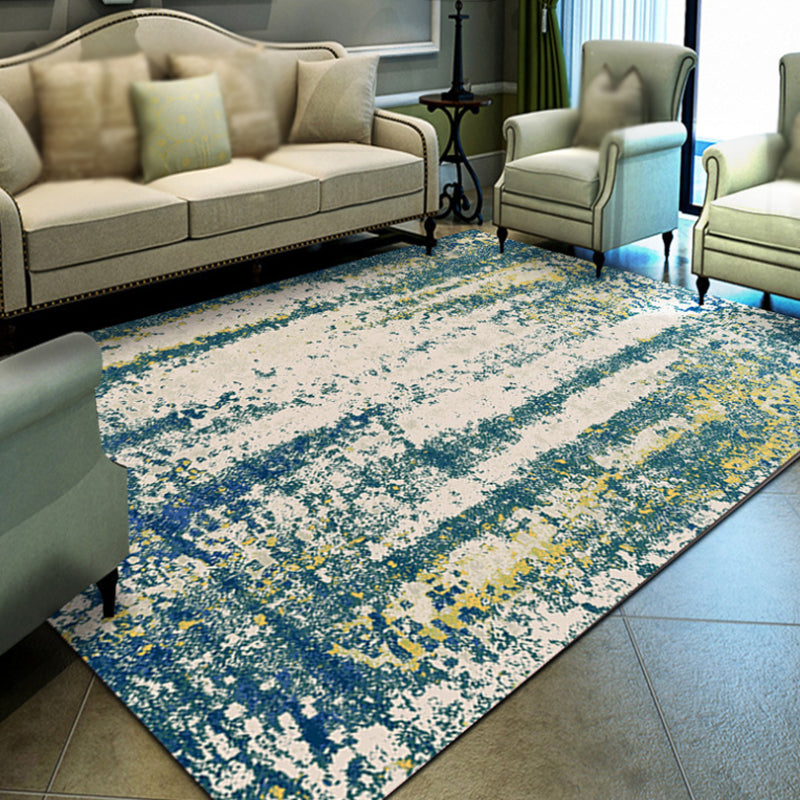 Multicolor Abstract Rug Polyester Industrial Rug Pet Friendly Washable Non-Slip Area Rug for Bedroom Clearhalo 'Area Rug' 'Rug' 1811707
