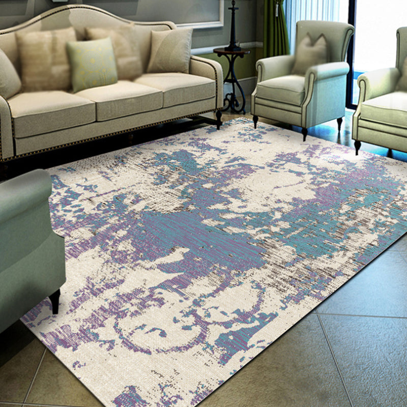 Multicolor Abstract Rug Polyester Industrial Rug Pet Friendly Washable Non-Slip Area Rug for Bedroom Clearhalo 'Area Rug' 'Rug' 1811708
