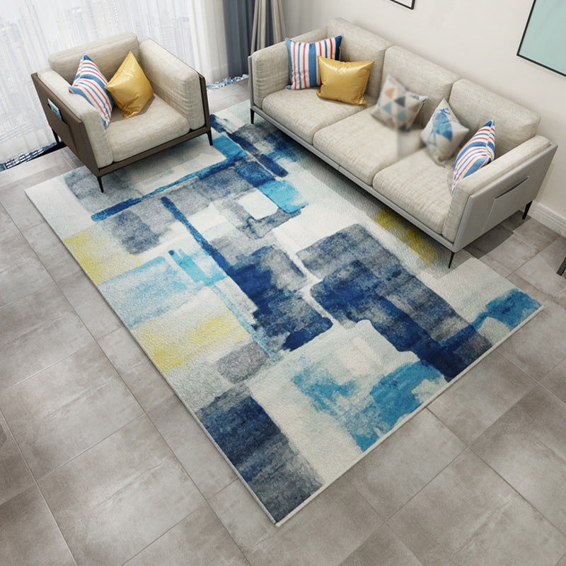 Multicolor Abstract Rug Polyester Industrial Rug Pet Friendly Washable Non-Slip Area Rug for Bedroom Clearhalo 'Area Rug' 'Rug' 1811710
