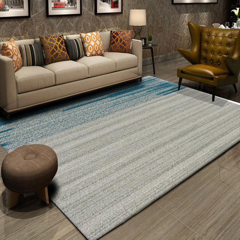 Multicolor Abstract Striped Pattern Rug Polyester Industrial Rug Pet Friendly Washable Non-Slip Area Rug for Living Room Grey Clearhalo 'Area Rug' 'Rug' 1812176