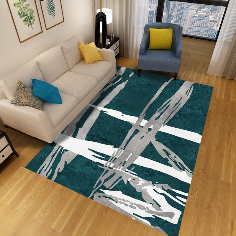 Multicolor Abstract Rug Polyester Industrial Rug Pet Friendly Washable Non-Slip Area Rug for Living Room Clearhalo 'Area Rug' 'Rug' 1812204