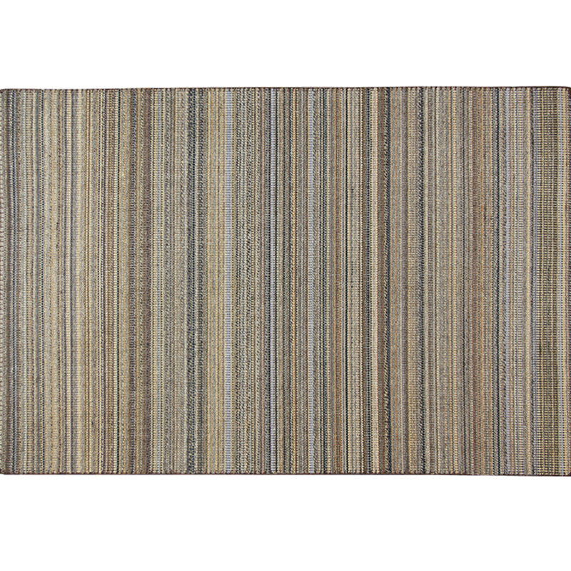 Countryside Striped Pattern Rug Brown Jute Rug Non-Slip Pet Friendly Washable Are Rug for Study Clearhalo 'Area Rug' 'Rug' 1812355