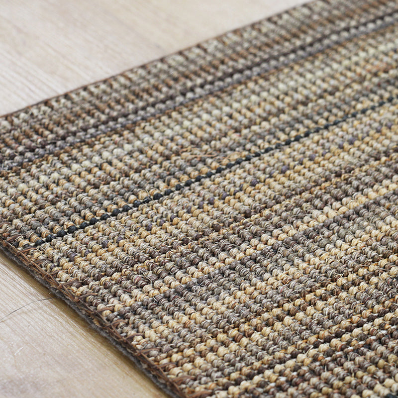 Countryside Striped Pattern Rug Brown Jute Rug Non-Slip Pet Friendly Washable Are Rug for Study Clearhalo 'Area Rug' 'Rug' 1812359