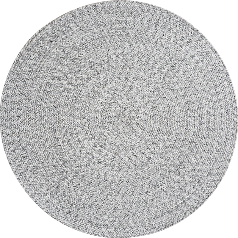 Casual Plain Rug Grey Rural Rug Jute Pet Friendly Washable Non-Slip Area Rug for Decoration Clearhalo 'Area Rug' 'Rug' 1812362