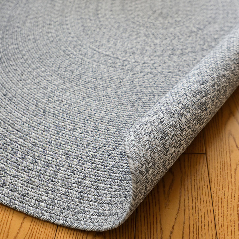 Grey Solid Color Rug Sisal Rural Rug Pet Friendly Washable Non-Slip Area Rug for Bedroom Clearhalo 'Area Rug' 'Rug' 1812394