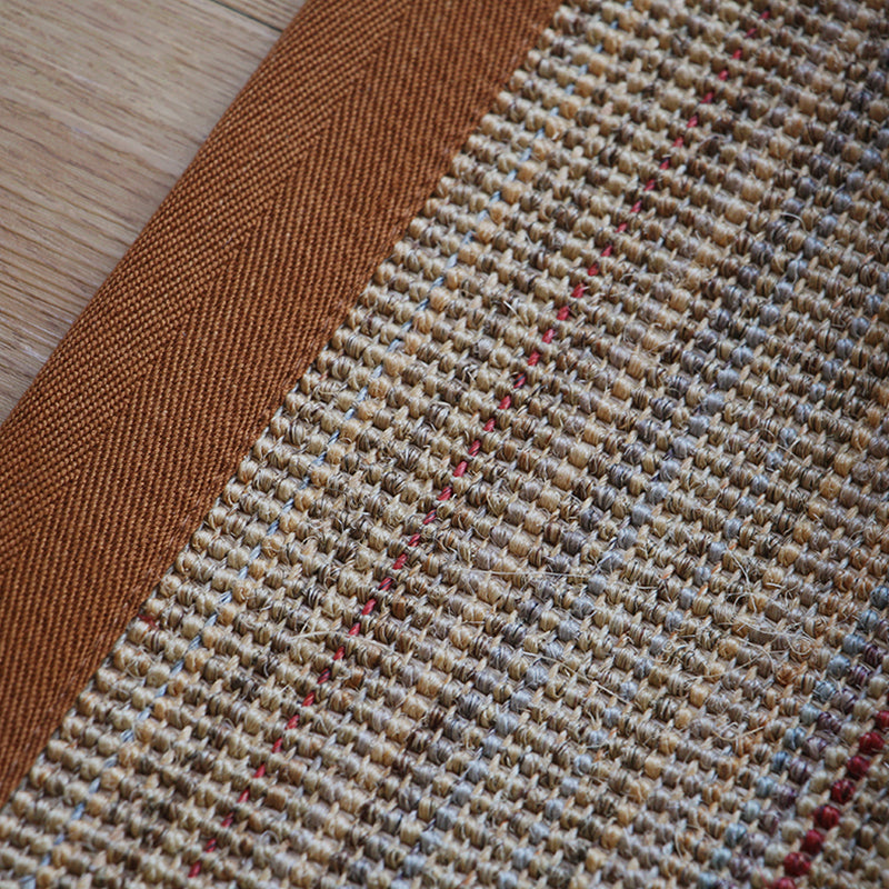 Brown Solid Color Rug Sisal Rural Rug Pet Friendly Washable Non-Slip Area Rug for Bedroom Clearhalo 'Area Rug' 'Rug' 1812430