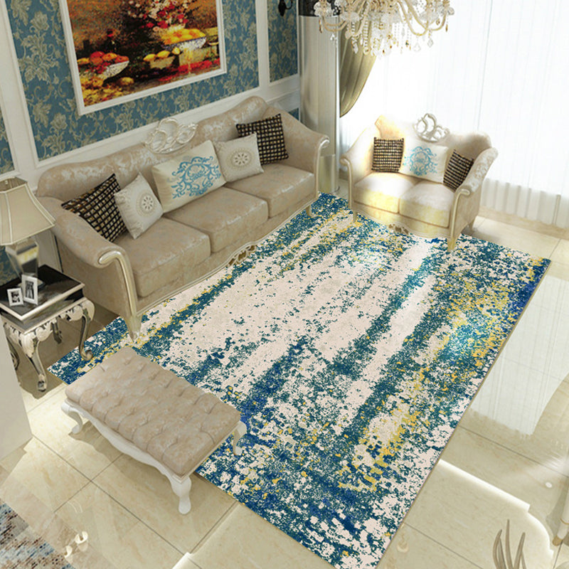Multicolor Living Room Rug Industrial Abstract Rug Polyester Washable Anti-Slip Backing Pet Friendly Carpet Clearhalo 'Area Rug' 'Rug' 1812473