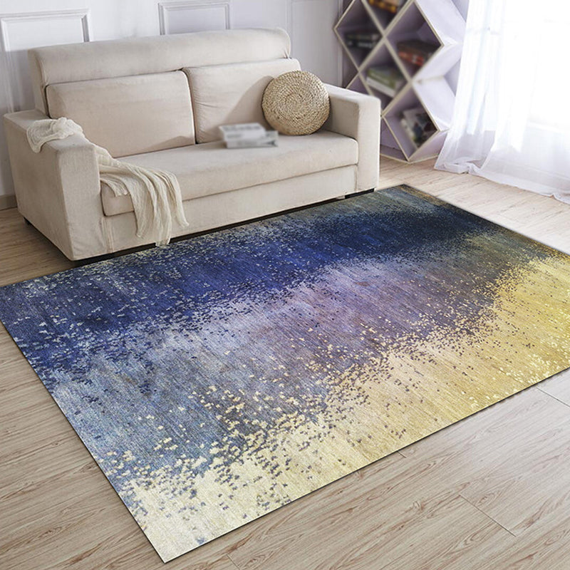 Fancy Abstract Rug Multicolor Industrial Rug Polyester Pet Friendly Washable Non-Slip Area Rug for Bedroom Purple Clearhalo 'Area Rug' 'Rug' 1812541