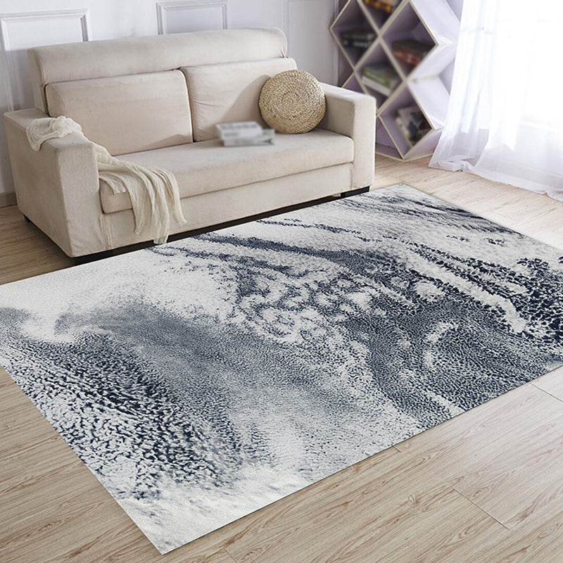 Fancy Abstract Rug Multicolor Industrial Rug Polyester Pet Friendly Washable Non-Slip Area Rug for Bedroom Black Clearhalo 'Area Rug' 'Rug' 1812542