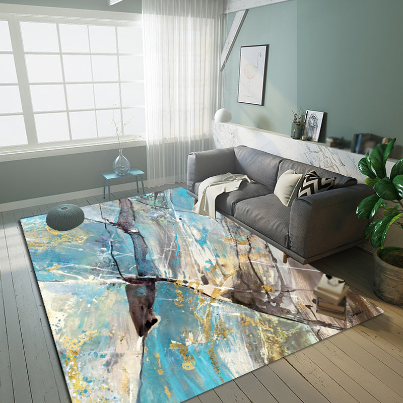 Industrial Abstract Rug Multicolor Polyester Rug Non-Slip Pet Friendly Washable Are Rug for Bedroom Clearhalo 'Area Rug' 'Rug' 1812552