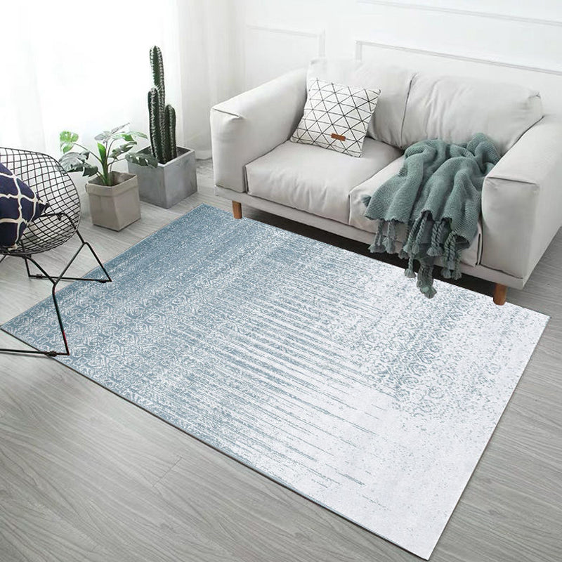 Multicolor Abstract Rug Polyester Industrial Rug Pet Friendly Washable Non-Slip Area Rug for Living Room Blue Clearhalo 'Area Rug' 'Rug' 1812588