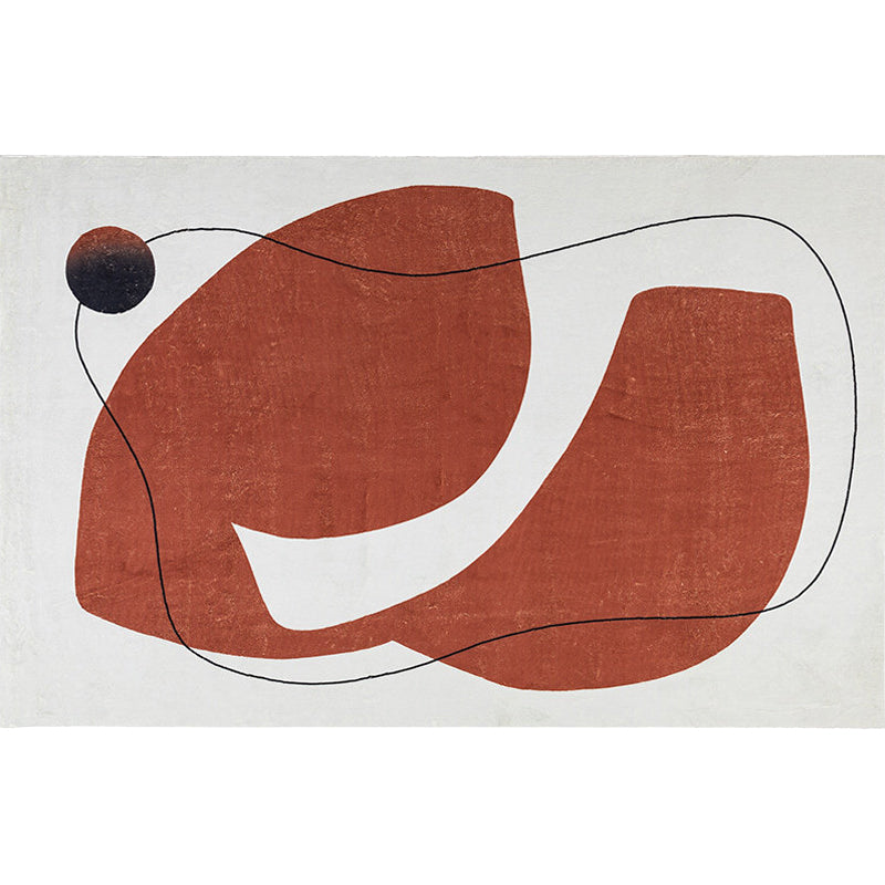 Purple and Red Colorblock Rug Polyester Modern Rug Pet Friendly Washable Non-Slip Area Rug for Living Room Clearhalo 'Area Rug' 'Rug' 1812753