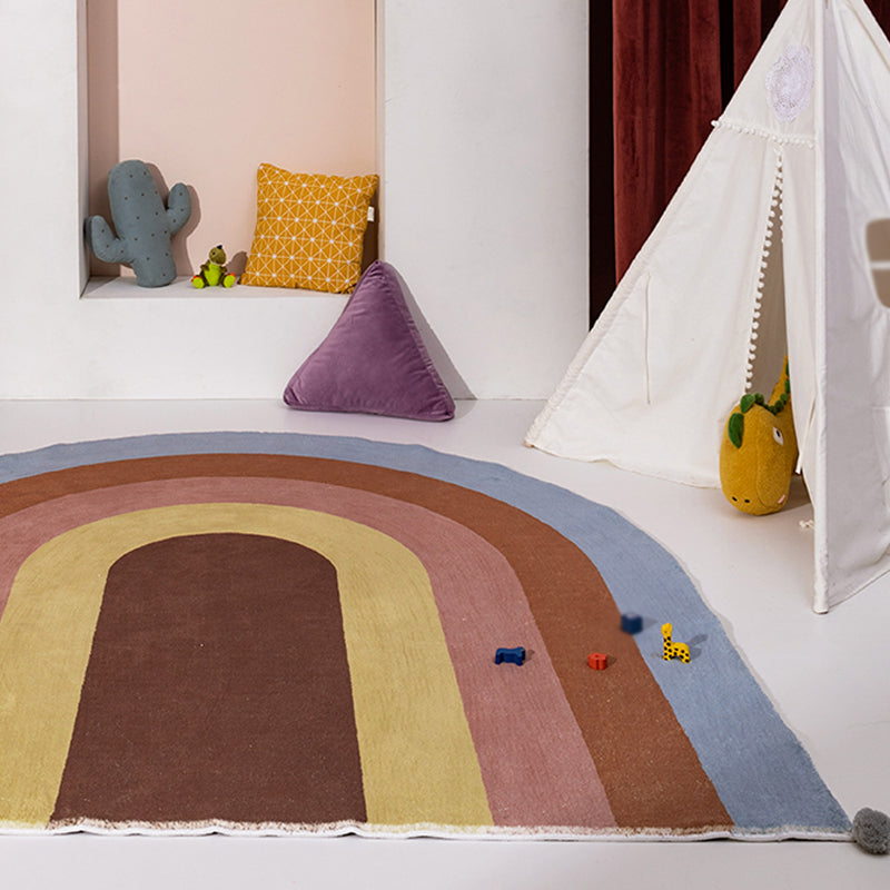 Funky Colorblock Rug Multicolor Minimalist Rug Polyester Pet Friendly Washable Non-Slip Area Rug for Bedroom Clearhalo 'Area Rug' 'Rug' 1812771