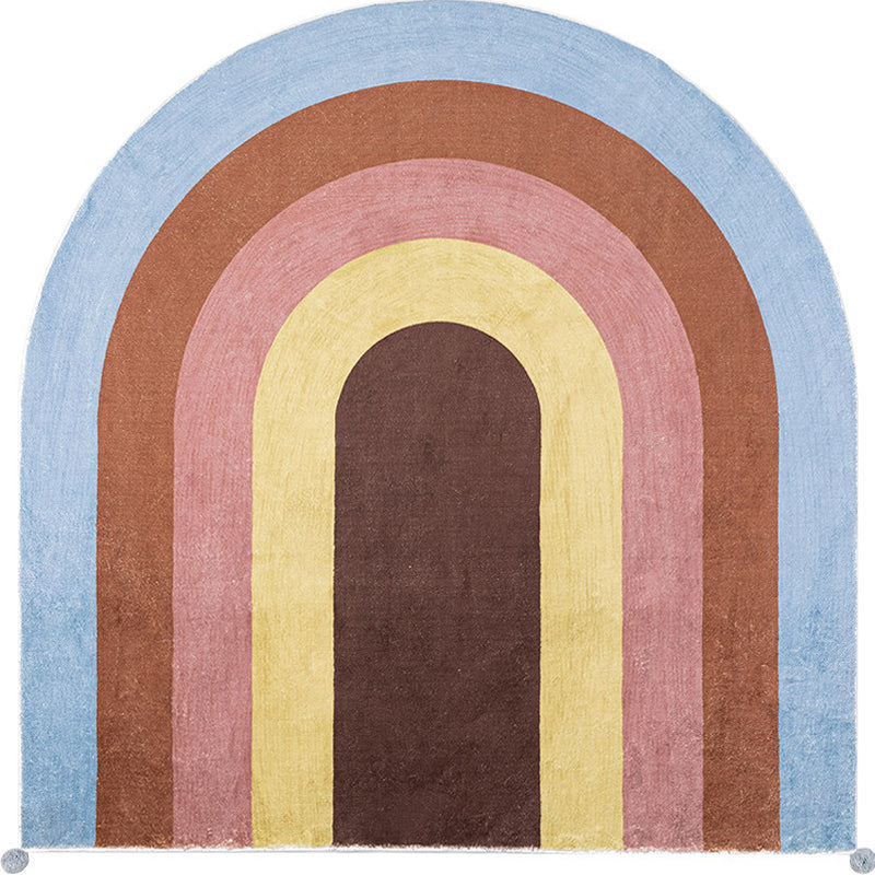 Funky Colorblock Rug Multicolor Minimalist Rug Polyester Pet Friendly Washable Non-Slip Area Rug for Bedroom Clearhalo 'Area Rug' 'Rug' 1812772