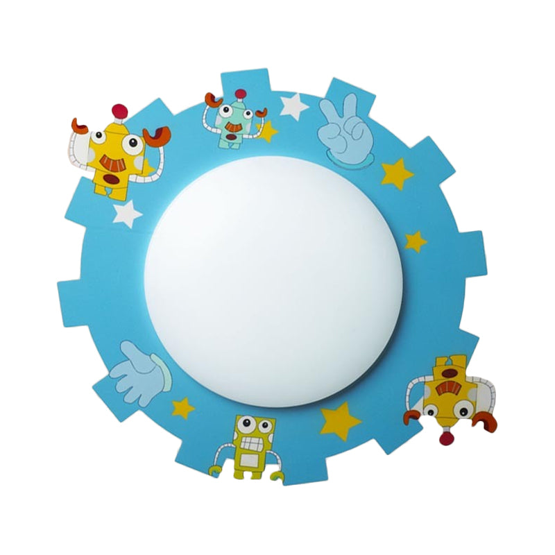 Slim Panel Nursing Room Wall Sconce Acrylic Modern Cartoon LED Sconce Light Clearhalo 'Wall Lamps & Sconces' 'Wall Lights' Lighting' 181468