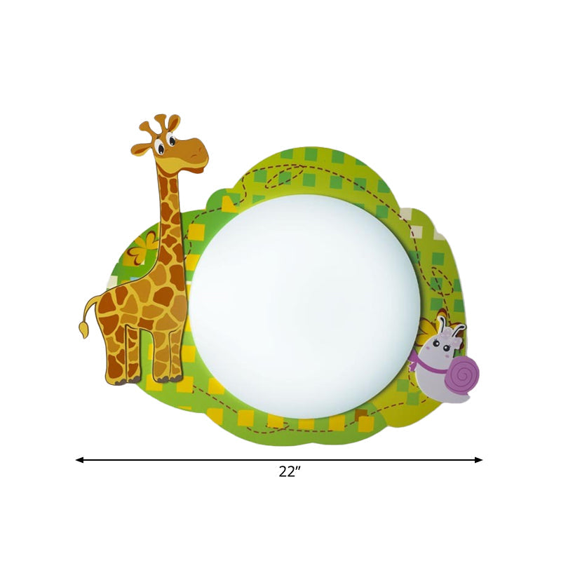 Slim Panel Nursing Room Wall Sconce Acrylic Modern Cartoon LED Sconce Light Clearhalo 'Wall Lamps & Sconces' 'Wall Lights' Lighting' 181472