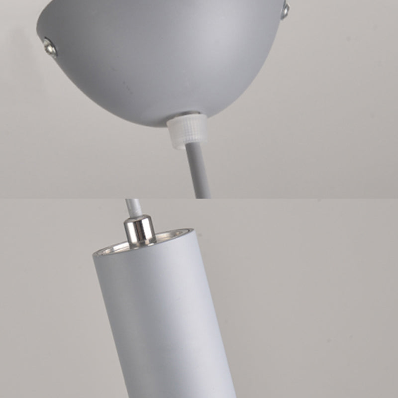 Aluminum Hemisphere Pendant Lamp One Light Contemporary Pendant Light for Dining Room Clearhalo 'Ceiling Lights' 'Modern Pendants' 'Modern' 'Pendant Lights' 'Pendants' Lighting' 182361