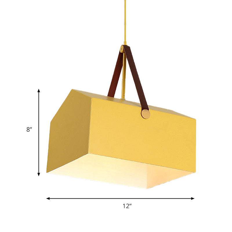 1 Bulb Bag Pendant Light Nordic Style Metal Hanging Light for Dining Room Restaurant Clearhalo 'Ceiling Lights' 'Pendant Lights' 'Pendants' Lighting' 182527