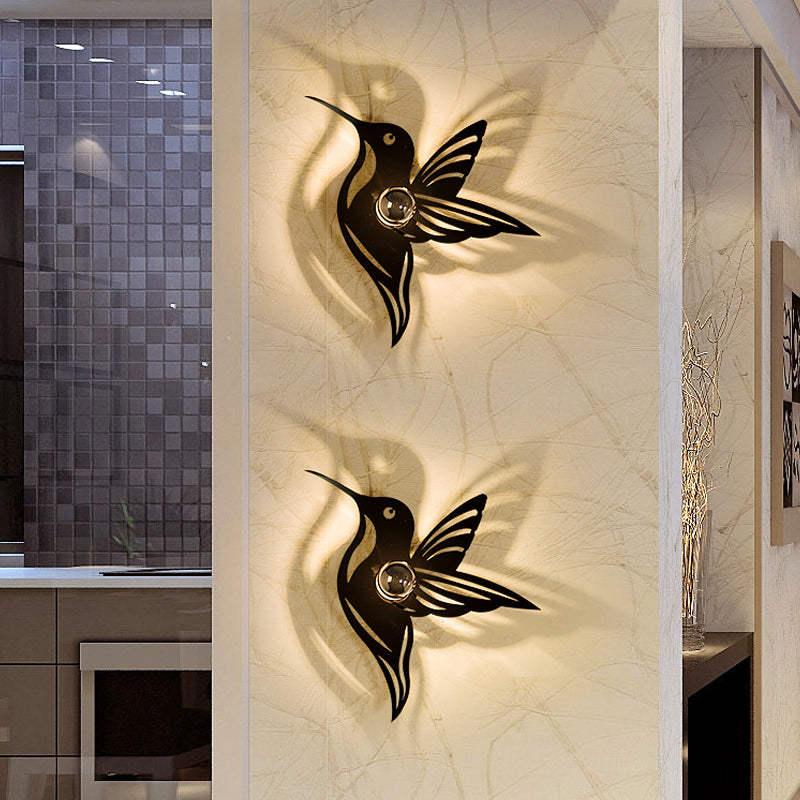 Metal Cartoon Shape Wall Light One Light Modern Style Wall Sconce for Study Room Clearhalo 'Wall Lamps & Sconces' 'Wall Lights' Lighting' 183324