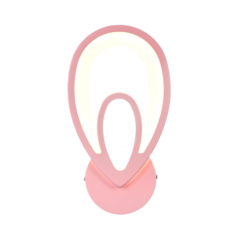 Child Bedroom Stair Wall Light Acrylic Metal Cartoon Sconce Lamp with Candy Color Clearhalo 'Wall Lamps & Sconces' 'Wall Lights' Lighting' 183473