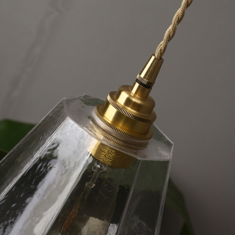 Contemporary Pear Shaped Hanging Lamp Clear Glass 1 Light Pendant Light for Dining Room Clearhalo 'Ceiling Lights' 'Glass shade' 'Glass' 'Modern Pendants' 'Modern' 'Pendant Lights' 'Pendants' Lighting' 183685